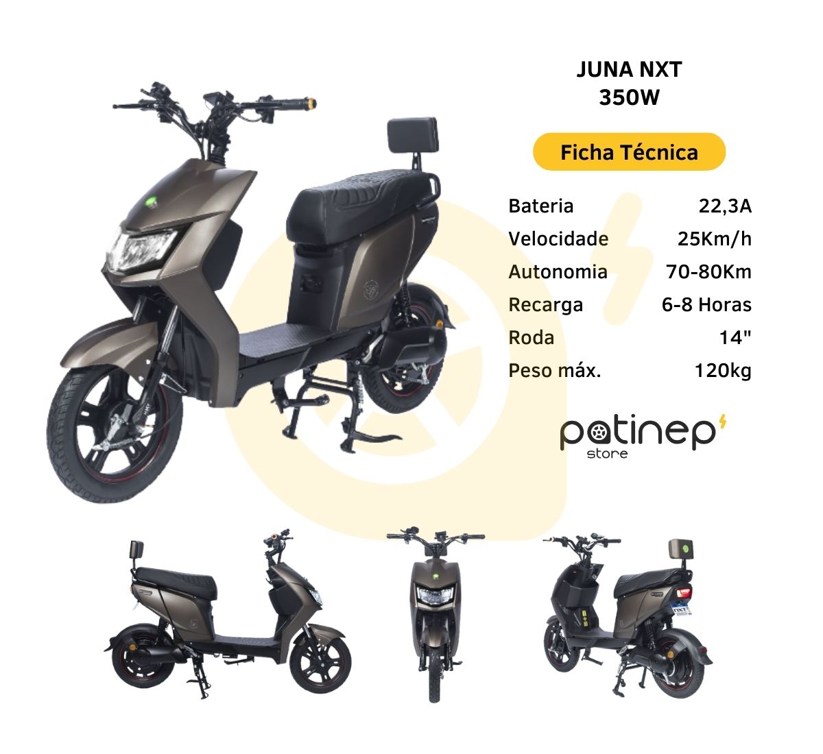 Scooter moto elétrica Juna Nxt